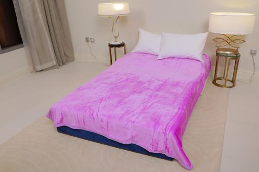 display image 2 for product PARA JOHN Casa Silky Beige Soft Flannel Fleece Blanket 160X220