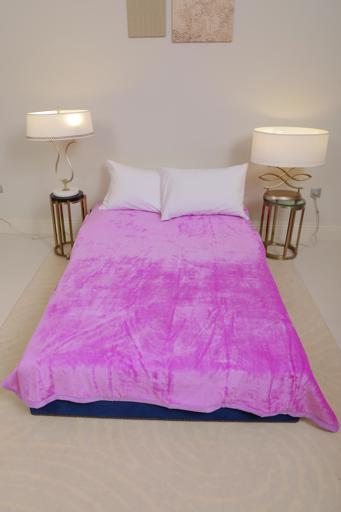 display image 0 for product PARA JOHN Casa Silky Beige Soft Flannel Fleece Blanket 160X220