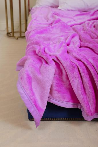 display image 3 for product PARA JOHN Casa Silky Beige Soft Flannel Fleece Blanket 160X220