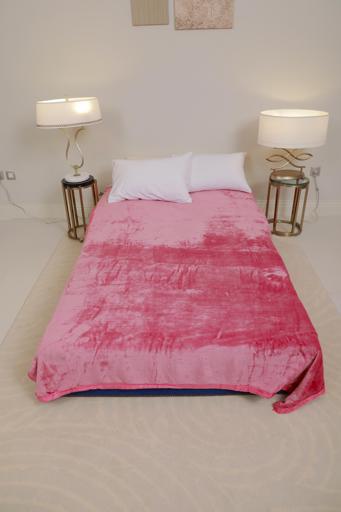 display image 1 for product PARA JOHN Casa Silky Salmon Red Soft Flannel Fleece Blanket 160X220