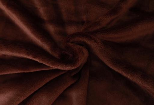 display image 1 for product PARA JOHN Casa Silky Cinnamon Brown Soft Flannel Fleece Blanket 160X220