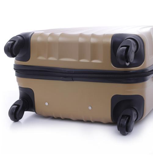display image 3 for product PARA JOHN Abs Hard Trolley Luggage Set, Golden