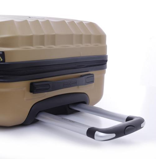 display image 4 for product PARA JOHN Abs Hard Trolley Luggage Set, Golden