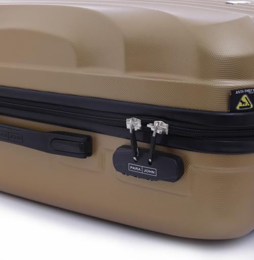 display image 5 for product PARA JOHN Abs Hard Trolley Luggage Set, Golden