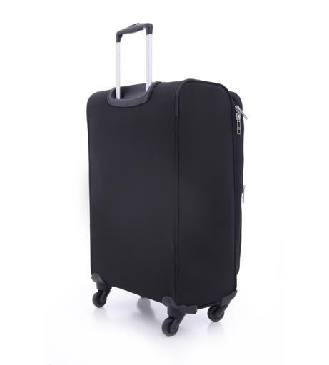 display image 8 for product PARA JOHN Polyester Soft Trolley Luggage Set, Black