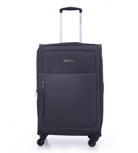 display image 1 for product PARA JOHN Polyester Soft Trolley Luggage Set, Grey