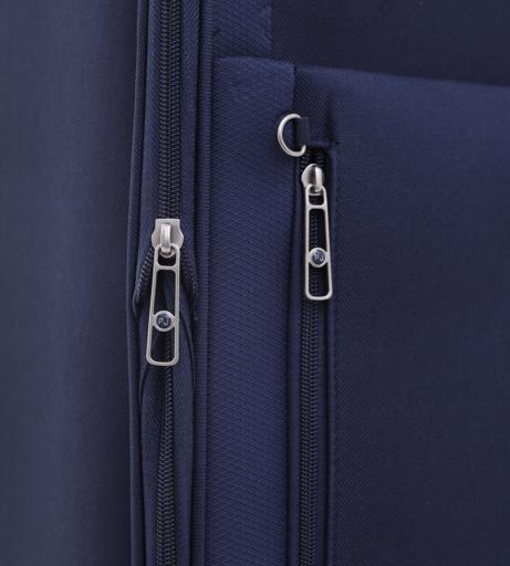 display image 5 for product PARA JOHN Polyester Soft Trolley Luggage Set, Navy