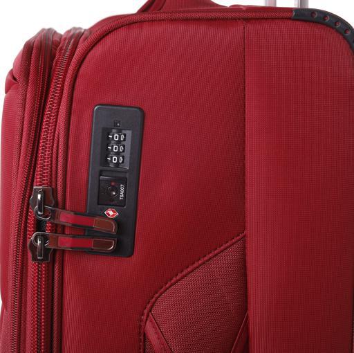 display image 5 for product Parajohn PJTR3116 Polyester Soft Trolley Luggage Set, Red