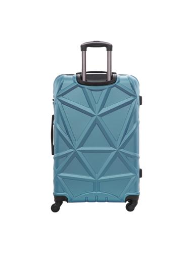 display image 3 for product 3-Piece Hard Side ABS Luggage Trolley Set 20/24/28 Inch Blue