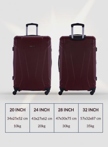 display image 2 for product PARA JOHN 4 Pcs Zin Trolley Luggage Set, Golden