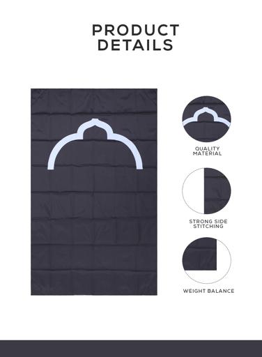 display image 3 for product Noor Prayer Mat (Musalla) - Portable Pocket Prayer Mat for Islamic Prayer, 100 cm x 60 cm – Travel Friendly with Compass Qibla Finder - Muslim/Islamic Janamaz – Travel Prayer Mat for Mosque or Travel