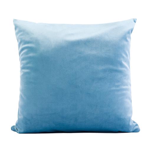 PARRY LIFE Decorative Velvet Cushion Pillow - Decorative Square Pillow Case - Ideal Pillow for Livingroom Sofa Couch Bedroom Car, 44cmx44cm - Square Cushion Pillow, Perfect to Match any Home Dcor-BLUE hero image