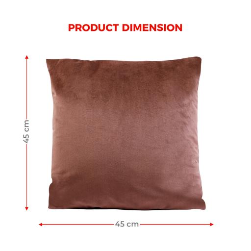 display image 3 for product PARRY LIFE Decorative Velvet Cushion Pillow - Decorative Square Pillow Case - Ideal Pillow for Livingroom Sofa Couch Bedroom Car, 44cmx44cm - Square Cushion Pillow, Perfect to Match any Home