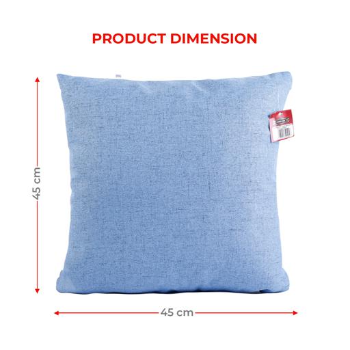 display image 3 for product PARRY LIFE Decorative Jacquard Cushion Pillow - Decorative Square Pillow Case - Ideal Pillow for Livingroom Sofa Couch Bedroom Car, 44cmx44cm - Square Cushion Pillow, Perfect to Match any Ho