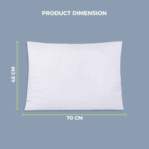 display image 3 for product Parry Life Pillow -Pillow Cases Protector - Hotel Quality Soft Hollow Siliconized Polyester Fabric Filling - Sleeping Bed Pillow - Pillow Protector Ideal for Home & Hotel Use - 50x70CM