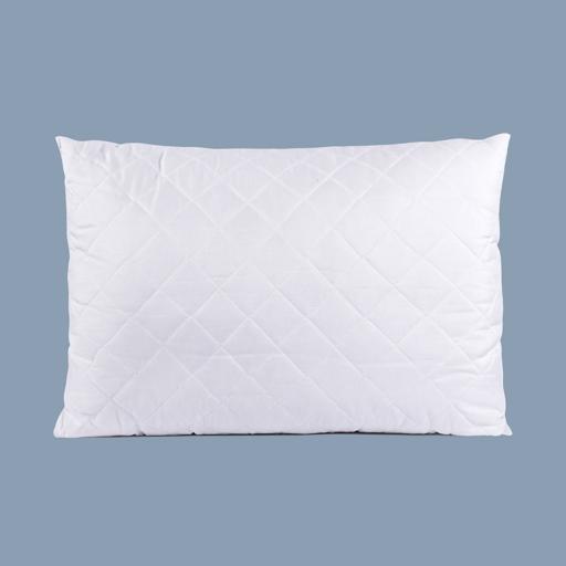 display image 1 for product Parrylife Quilted Pillow - Quilted Pillow Cases Protector - Hotel Quality Soft Hollow Siliconized Polyester Fabric Filling - Sleeping Bed Pillow - Pillow Protector Ideal for Home & Hotel Use