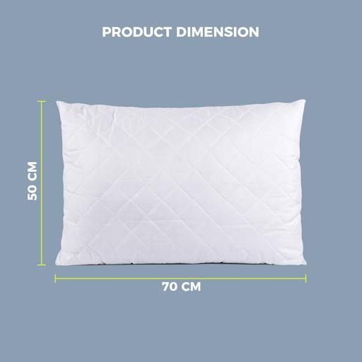display image 3 for product Parrylife Quilted Pillow - Quilted Pillow Cases Protector - Hotel Quality Soft Hollow Siliconized Polyester Fabric Filling - Sleeping Bed Pillow - Pillow Protector Ideal for Home & Hotel Use