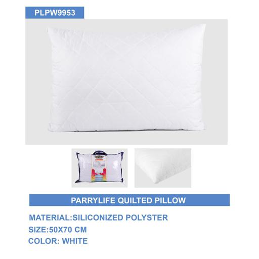 display image 4 for product Parrylife Quilted Pillow - Quilted Pillow Cases Protector - Hotel Quality Soft Hollow Siliconized Polyester Fabric Filling - Sleeping Bed Pillow - Pillow Protector Ideal for Home & Hotel Use