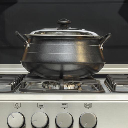 display image 1 for product 26cm Non-stick Handi Casserole, Stainless Steel Lid, RF10006 | Premium Quality Aluminium| Cool Touch Handles & Knob| Ideal for Veggies, Curry, Sweet, Meat, Seafood