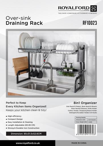 Over The Sink Dish Drying Rack With Utensil Holder And Utensil Sponge  Holder, Multi-functional Large-capacity Kitchen Dish Rack, Easy  Installation, Space-saving Dish Drying Rack, Tableware Rack,kitchen Sink  Organizer, Kitchen Accessories,black - Temu