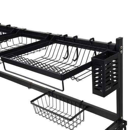 Stainless Steel Tableware Rack Storage Adjustable Dish Drainer Rack  Scalable Dish Drying Rack Scratch Proof for Home Accessories