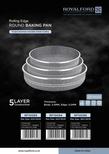 28CMGraniteCtdSmart Round Baking Pan1X18