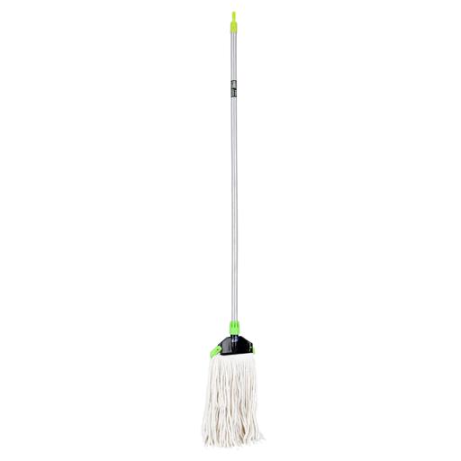 display image 0 for product Microfiber Floor Mop, PVC Coated Wooden Handle, RF10102 - Super Absorbent 100% Microfiber Threads, For All Types Of Surfaces, Durable Design, Faster Dehydration, Highly Absorbent