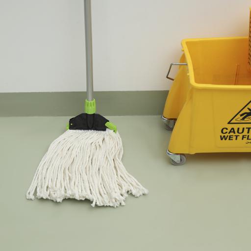 display image 4 for product Microfiber Floor Mop, PVC Coated Wooden Handle, RF10102 - Super Absorbent 100% Microfiber Threads, For All Types Of Surfaces, Durable Design, Faster Dehydration, Highly Absorbent