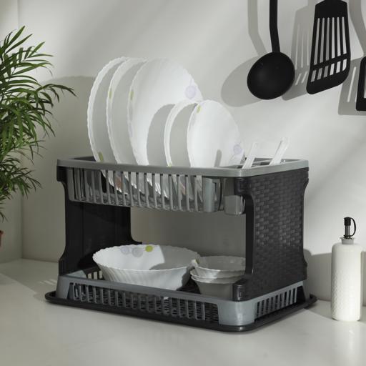 Kefanta Kitchen Counter Plastic Dish Rack