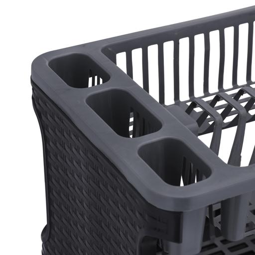 Dish Drainer Rack Household with Lid Chopsticks Cutlery Storage