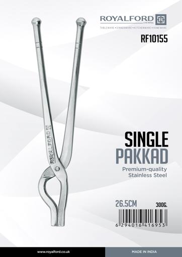 display image 8 for product Single Pakkad, 26.5cm Stainless Steel Pakkad, RF10155 | Cross Stainless-Steel Tongs, Wire Tong, Kitchen Tong, Stainless Steel Chimta | Smart Kitchen Pincer Mini Tong