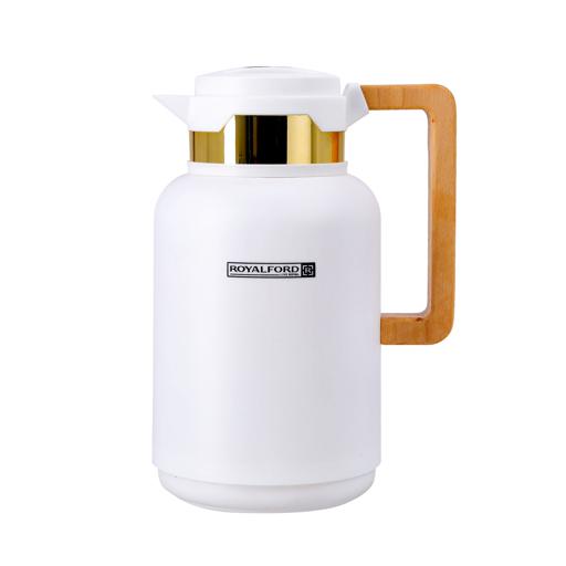 display image 0 for product Royal Ford Stainless Steel Vaccum Flask with Wooden Handle - 1.0 Litre