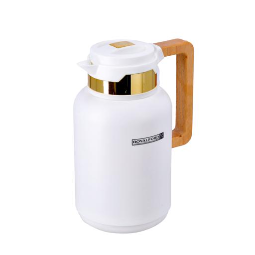 display image 4 for product Royal Ford Stainless Steel Vaccum Flask with Wooden Handle - 1.0 Litre