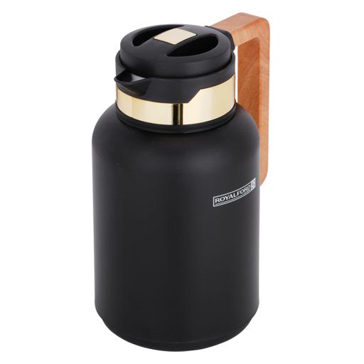 display image 8 for product Double Wall Vacuum Jug with Wooden Handle, 1L, RF10172 | Thermal Insulated Airpot | Keep Drinks Hot/ Cold | Asbestos-Free Pink Glass Inner | Portable & Leak Proof Thermal Flask