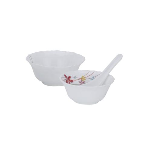 display image 7 for product 50 Pcs Opalware Dinner Set, RF10200 | Assorted Design | Lightweight, Beautiful Design Opal Dishes Sets Service for 6