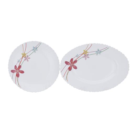 display image 8 for product 50 Pcs Opalware Dinner Set, RF10200 | Assorted Design | Lightweight, Beautiful Design Opal Dishes Sets Service for 6