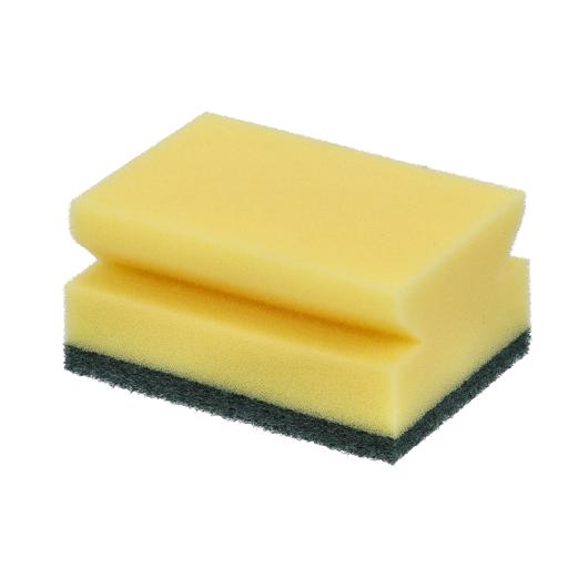 Cleaning Scrub Sponges for Kitchen, Dishes, Bathroom, Car Wash, One  Scouring Scrubbing One Absorbent Side, Abrasive Scrubber Sponge Dish Pads,  Heavy Duty, Green Yellow (Pack of 10) - Buy Online at Best