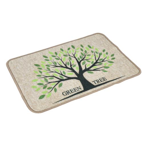 Front Door Mat Green Plant Indoor Mat Outdoor Doormat, Durable