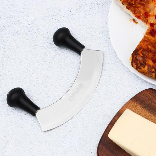 Stainless Steel Pizza Cutter with Non-Slip Handle Portable Dishwater-safe by Commercial Chef