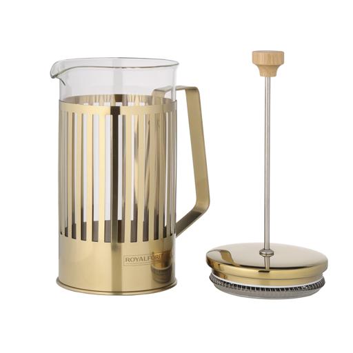 display image 8 for product French Press Coffee Maker, 33.5oz/1000ml, RF10237 | Borosilicate Glass Jar | Stainless Steel Frame | 3 Level Filtration | Coffee Maker Polymer Handle & Knob