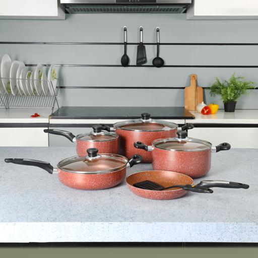 display image 4 for product Royalford 10Pcs Non Stick Cookware Set