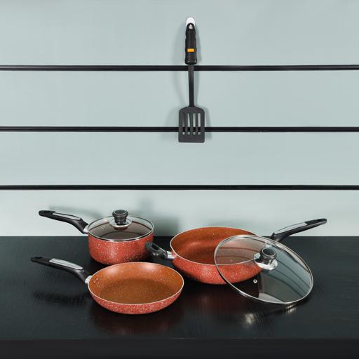 display image 2 for product Royalford 10Pcs Non Stick Cookware Set
