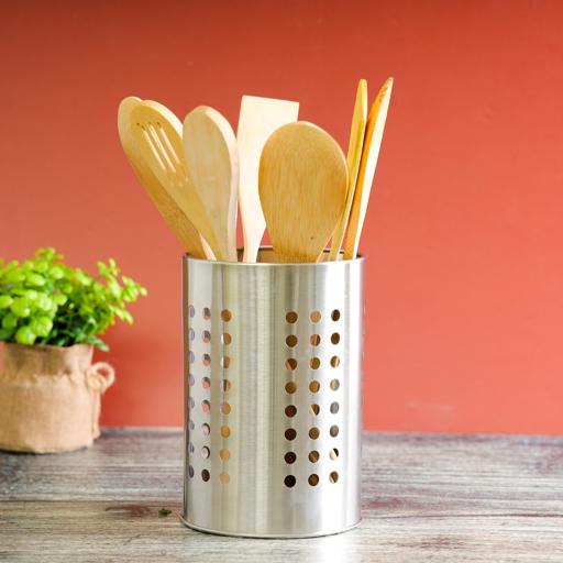 Stainless Steel Kitchen Utensil Holder - Crock Organizer Caddy