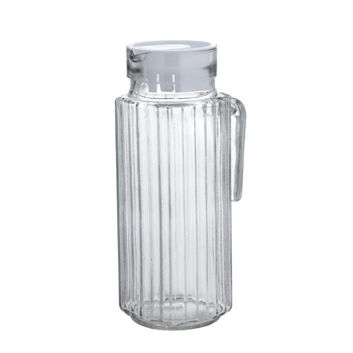 display image 9 for product Glass Jug with Plastic Lid, 1000ml Water Jug, RF10255 | Transparent Fridge Water Fruit Juices Liquors Jug with Lid | Ice Tea Pitcher | Beverage Carafe