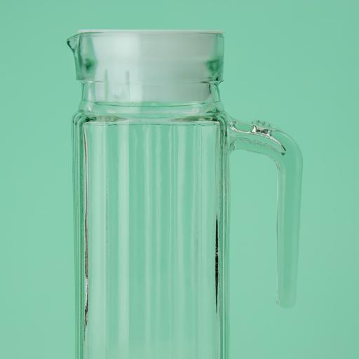 Royalford Asthray Glass Jug with Plastic Lid - 1000ML