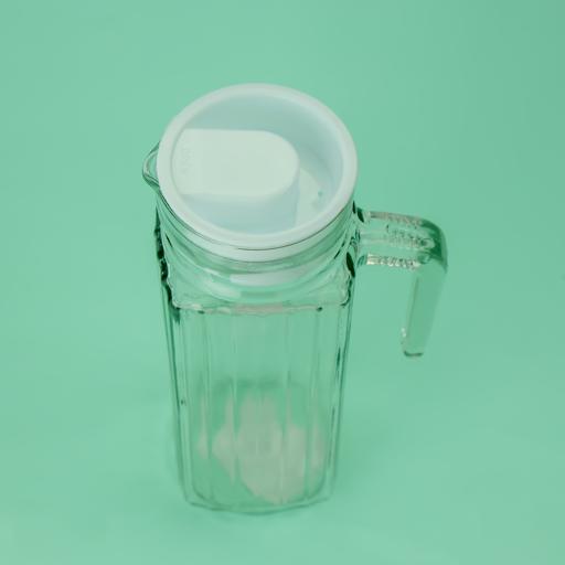 Royalford Asthray Glass Jug with Plastic Lid - 1000ML