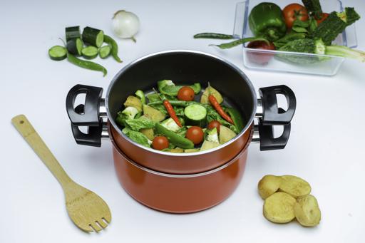 display image 4 for product 2 Layer Nonstick Steampot