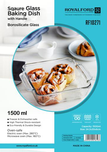 High Borosilicate Glass Cooking Pan Glass 1.5l Durable Beautiful