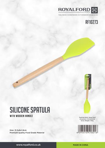 Non-Stick Silicone Spatula with Wood Handle - China Silicone Spatula and  Spatula price