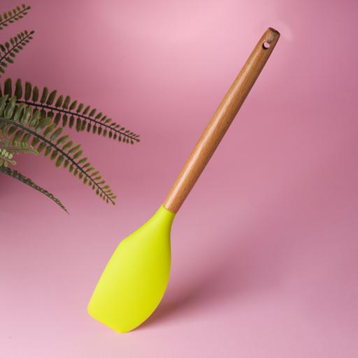 Long-Handle Silicone Jar Spatula, Heat-Resistant, Perfect for Nonstick  Cookware